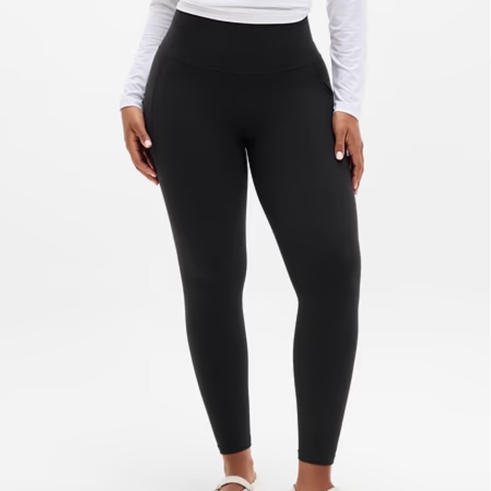 Athleta Salutation Stash High Rise Legging Black Plus Size 3X Athletic Yoga